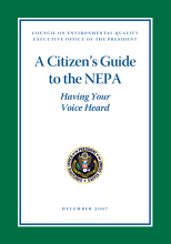 Thumbnail image of Citizen's Guide to NEPA document cover